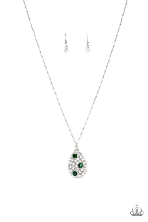 Paparazzi Sparkle All the Way Home Green Necklace - Glitzygals5dollarbling Paparazzi Boutique 