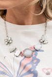 Eco Enchantment - white - Paparazzi necklace June 2022 Fashion Fix - Glitzygals5dollarbling Paparazzi Boutique 