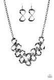 Paparazzi ENCORE EXCLUSIVE 2020 Work, Play, and Slay - Black - Gunmetal Infinity Charms - Necklace and Earrings - Glitzygals5dollarbling Paparazzi Boutique 
