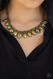 Paparazzi Fearless is More-Brass Necklace - Glitzygals5dollarbling Paparazzi Boutique 