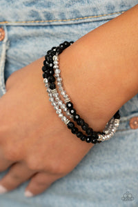 How Does Your Garden Glow Black ~ Paparazzi Bracelet - Glitzygals5dollarbling Paparazzi Boutique 