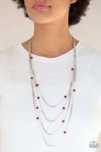 Paparazzi Open For Opulence - Red Necklace - Glitzygals5dollarbling Paparazzi Boutique 