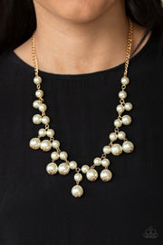 Paparazzi Soon To Be Mrs . Gold Pearl Necklace - Glitzygals5dollarbling Paparazzi Boutique 