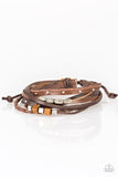 Carefree Camper - Brown Paparazzi Bracelet - Glitzygals5dollarbling Paparazzi Boutique 