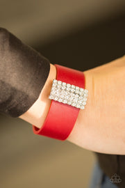 Paparazzi Walk the Catwalk Red Urban Bracelet - Glitzygals5dollarbling Paparazzi Boutique 