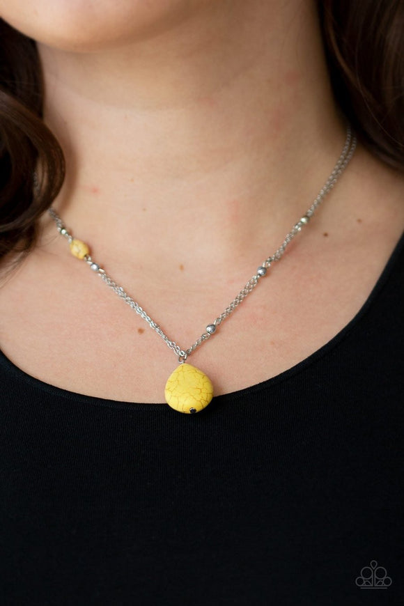 Peaceful Prairies - yellow - Paparazzi necklace - Glitzygals5dollarbling Paparazzi Boutique 