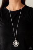 Paparazzi Bewitched Beam - White Necklace - Glitzygals5dollarbling Paparazzi Boutique 