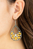 Paparazzi Dewy Dazzle Yellow Moonstone Earrings - Glitzygals5dollarbling Paparazzi Boutique 
