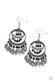 Herbal Remedy - black - Paparazzi earrings - Glitzygals5dollarbling Paparazzi Boutique 