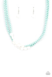 Paparazzi Necklace ~ Extended STAYCATION - Blue - Glitzygals5dollarbling Paparazzi Boutique 