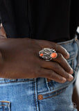 Paparazzi Ring ~ Desert Nest - Orange - Glitzygals5dollarbling Paparazzi Boutique 