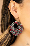 Starry Showcase - red - Paparazzi earrings - Glitzygals5dollarbling Paparazzi Boutique 