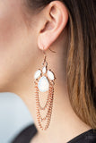 Paparazzi Opalescence Essence - Copper Earrings - Glitzygals5dollarbling Paparazzi Boutique 