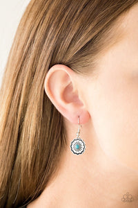 Badlands Buttercup - blue - Paparazzi earrings - Glitzygals5dollarbling Paparazzi Boutique 