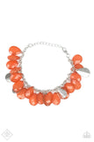 Paparazzi Fiesta Fiesta - Orange - Silver Teardrops - Bracelet - Glitzygals5dollarbling Paparazzi Boutique 