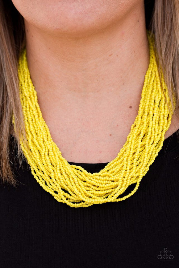 Paparazzi The Show Must CONGO On Yellow Necklace - Glitzygals5dollarbling Paparazzi Boutique 