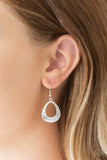 Paparazzi Earring ~ Radiantly Rugged - Silver - Glitzygals5dollarbling Paparazzi Boutique 