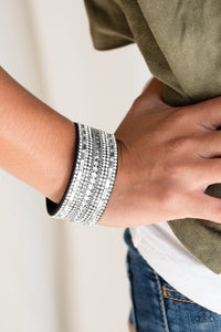 Paparazzi Rebel Radiance - Black Urban Bracelet - Glitzygals5dollarbling Paparazzi Boutique 