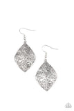 Flauntable Florals - silver - Paparazzi earrings - Glitzygals5dollarbling Paparazzi Boutique 