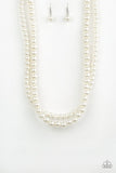 Paparazzi Woman Of The Century - White Pearls - Two Strands - Necklace & Earrings - Glitzygals5dollarbling Paparazzi Boutique 