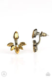 Paparazzi Radical Refinement - Brass Post Earrings - Glitzygals5dollarbling Paparazzi Boutique 