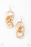 Paparazzi Secretary of STATEMENT Gold Earrings Fashion Fix Exclusive - Glitzygals5dollarbling Paparazzi Boutique 