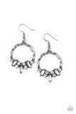 On the Uptrend White Earrings - Glitzygals5dollarbling Paparazzi Boutique 