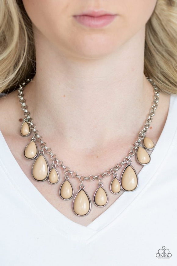 Paparazzi Jaw Dropping Diva Brown Necklace - Glitzygals5dollarbling Paparazzi Boutique 