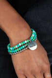 Fashionable Faith Green ~ Paparazzi Bracelet - Glitzygals5dollarbling Paparazzi Boutique 