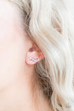 Paparazzi “Never-Ending Elegance” White Post Earrings - Glitzygals5dollarbling Paparazzi Boutique 