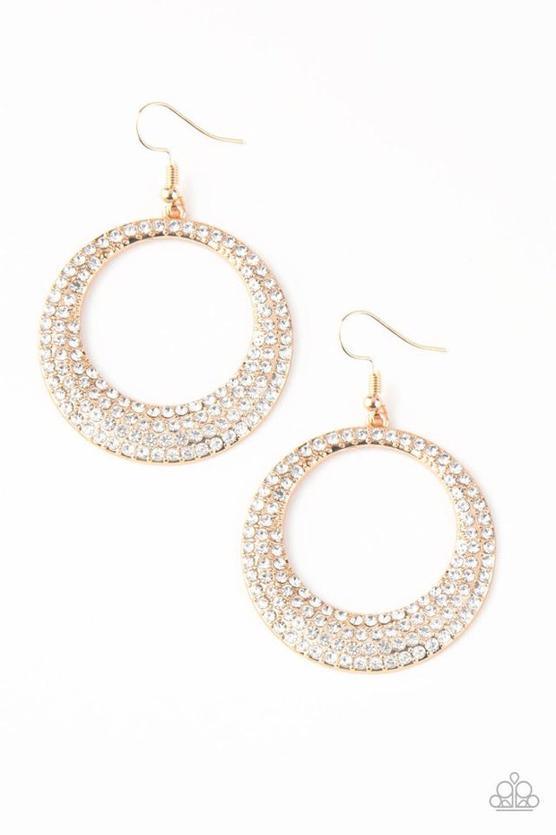Paparazzi Very Victorious Gold Earrings - Glitzygals5dollarbling Paparazzi Boutique 