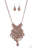 Keys to the ANIMAL Kingdom - copper - Paparazzi necklace - Glitzygals5dollarbling Paparazzi Boutique 