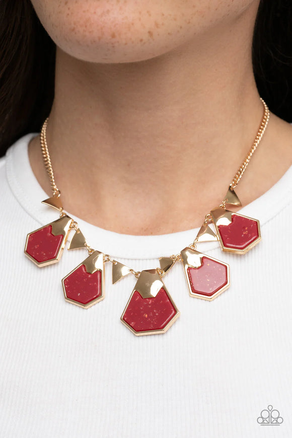Extra Exclusive Red ~ Paparazzi Necklace - Glitzygals5dollarbling Paparazzi Boutique 
