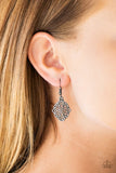 Paparazzi Flirty Florals Black Earrings - Glitzygals5dollarbling Paparazzi Boutique 