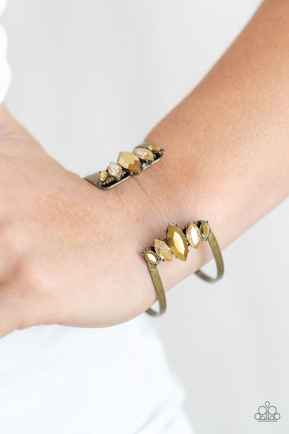 Glam Power Brass Bracelet - Glitzygals5dollarbling Paparazzi Boutique 