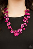 Paparazzi Bermuda Beach House Pink Wooden Necklace - Glitzygals5dollarbling Paparazzi Boutique 