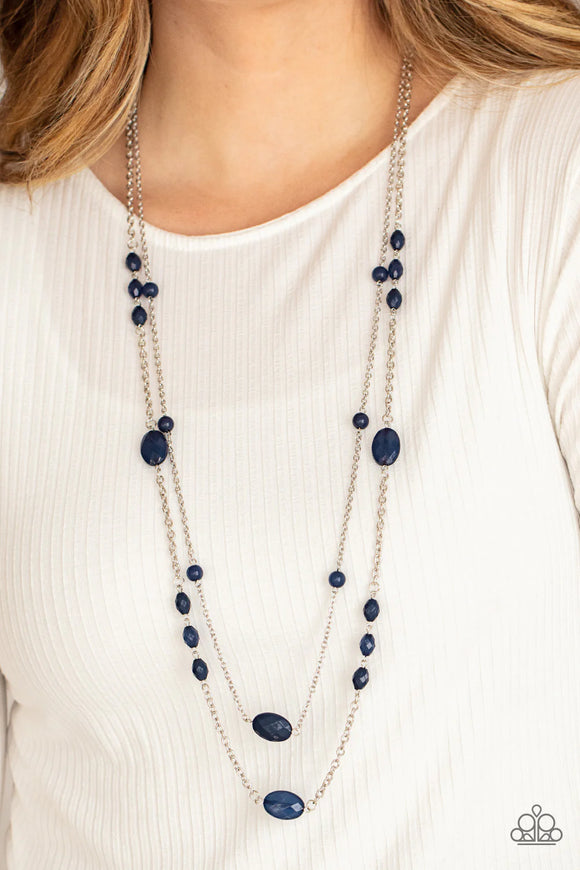 Day Trip Delights Blue ~ Paparazzi Necklace - Glitzygals5dollarbling Paparazzi Boutique 