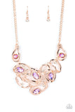 Warp Speed Rose Gold ~ Paparazzi Necklace LOP - Glitzygals5dollarbling Paparazzi Boutique 