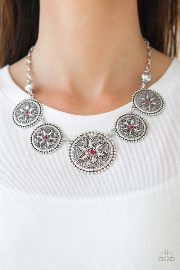 Written in the STAR LILIES - pink - Paparazzi necklace - Glitzygals5dollarbling Paparazzi Boutique 