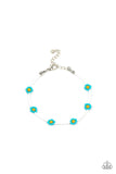 Paparazzi Camp Flower Power - Blue - Bracelet - Glitzygals5dollarbling Paparazzi Boutique 