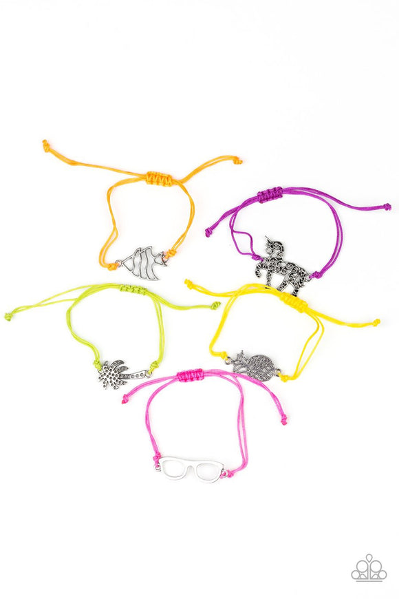 Paparazzi Starlet Shimmer Bracelets - 10 - Unicorn, Fish, Palm Tree, Pineapple & Sunglasses - Glitzygals5dollarbling Paparazzi Boutique 