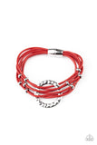 Paparazzi Magnetic Muse Red Bracelet - Glitzygals5dollarbling Paparazzi Boutique 