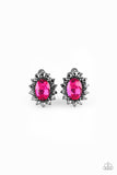 Paparazzi Gala Glamour - Pink Clip-On Earrings - Glitzygals5dollarbling Paparazzi Boutique 