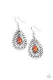 Simply Sedimentary - orange - Paparazzi earrings - Glitzygals5dollarbling Paparazzi Boutique 