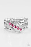 Paparazzi Flirting With Sparkle - Pink Rhinestones - Ring - Glitzygals5dollarbling Paparazzi Boutique 