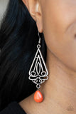 Transcendent Trendsetter Orange ~ Paparazzi Earrings - Glitzygals5dollarbling Paparazzi Boutique 