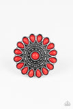 Paparazzi Posy Paradise Red Ring - Glitzygals5dollarbling Paparazzi Boutique 