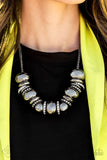 Paparazzi Only The Brave - Black Gunmetal Fashion Fix Exclusive Necklace May 2020 - Glitzygals5dollarbling Paparazzi Boutique 