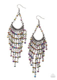 Paparazzi  Metro Confetti - Multi Oil Spill Life of the Party Exclusive Earrings - Glitzygals5dollarbling Paparazzi Boutique 