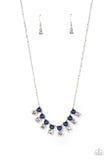 Dashingly Duchess Blue ~ Paparazzi Necklace - Glitzygals5dollarbling Paparazzi Boutique 